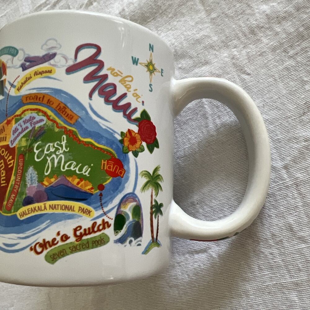 Maui Fun Map Mug ABC Stores 2016 Microwave Safe1
